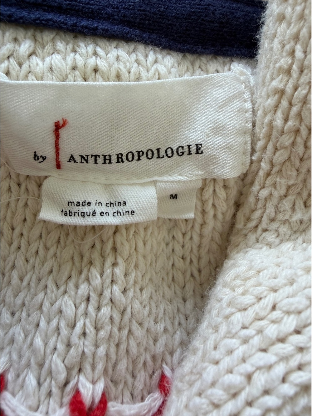 Anthropologie Maeve Lobster Knit Cardigan Medium - Picture 5 of 6